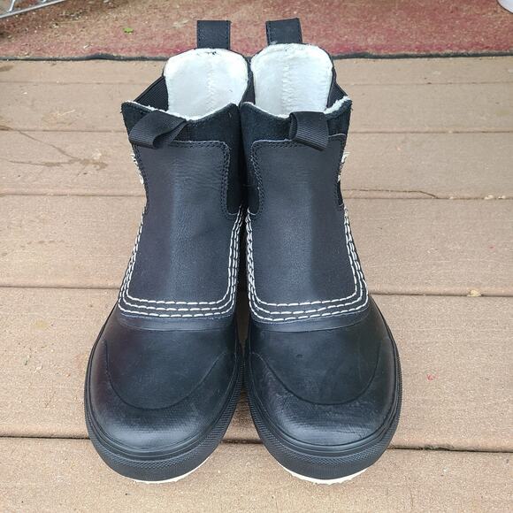 Vans Standard Mid Chelsea MTE Snow Winter‎ Boots Black Bone w/Tags Men's 8 - Picture 1 of 10